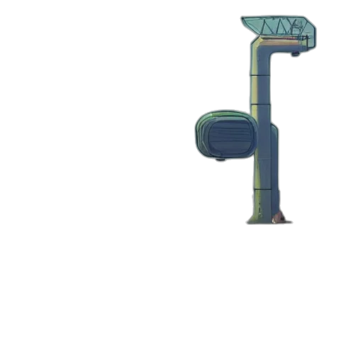 weapon, staff, robot, sword, concept art, pixel art, 3d render, cartoon transparent PNG cut-out