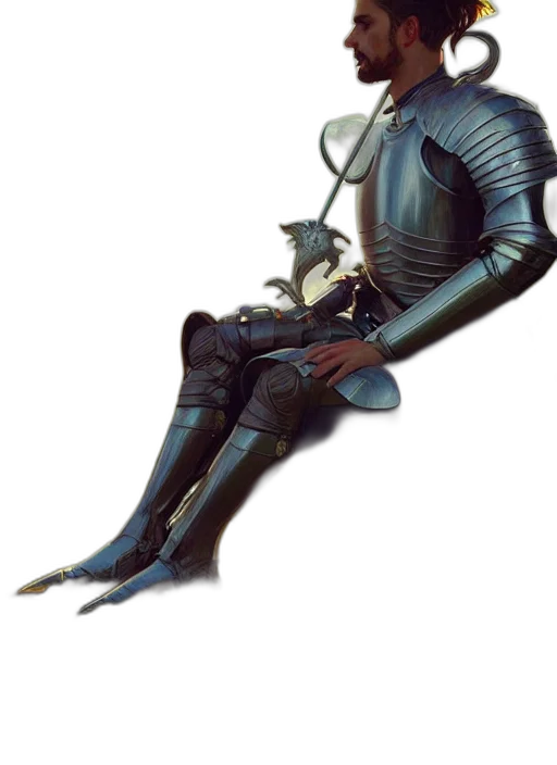sword, staff, robot, weapon, concept art, fantasy art, 3d render, photorealistic transparent PNG cut-out