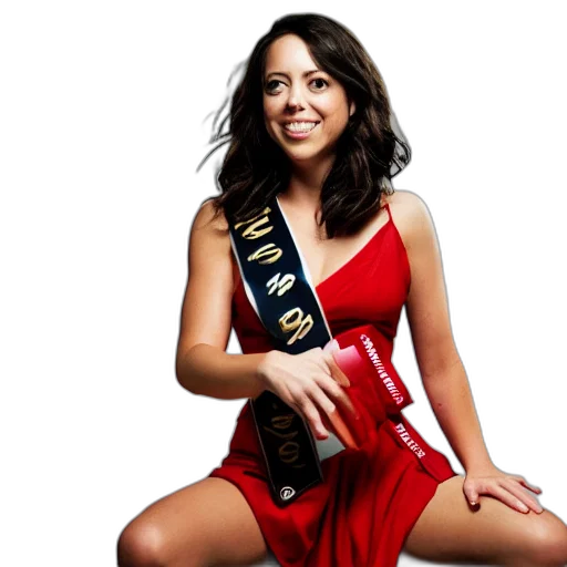 crown, dress, photoshoot, aubrey, plaza, miss, olympia, studio transparent PNG cut-out