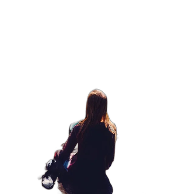 dress, jacket, umbrella, staff transparent PNG cut-out