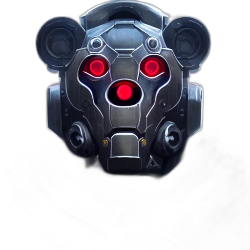 robot, mask, weapon, face transparent PNG cut-out