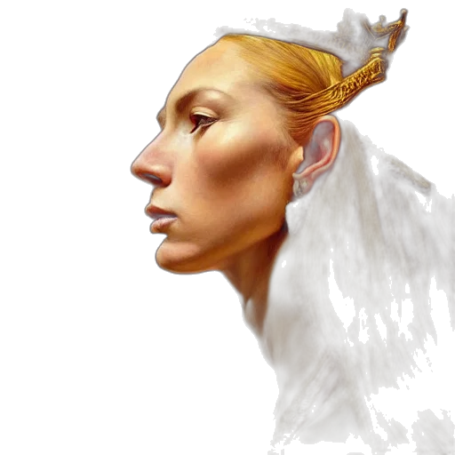 face, dragon, crown, fantasy art transparent PNG cut-out