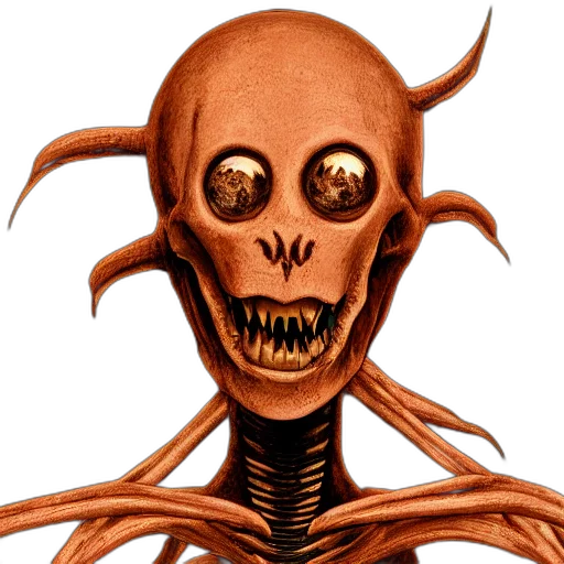 creature, mask, face, staff transparent PNG cut-out
