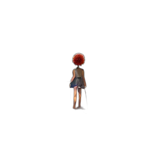 dress, hair, creature, staff, 3d render, concept art, pixel art, photorealistic transparent PNG cut-out