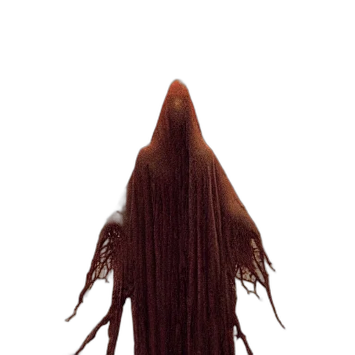 hair, staff, creature, mask, concept art, 3d render, photorealistic, arch transparent PNG cut-out