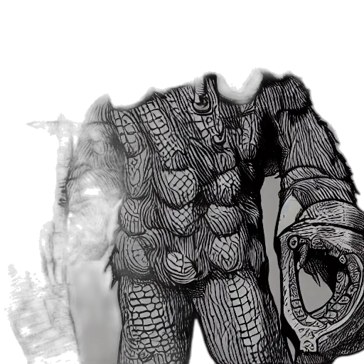 jacket, dress, dragon, sword, 3d render, photorealistic, concept art, fantasy art transparent PNG cut-out