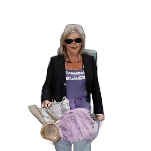 jacket, hat, shoes, staff transparent PNG cut-out