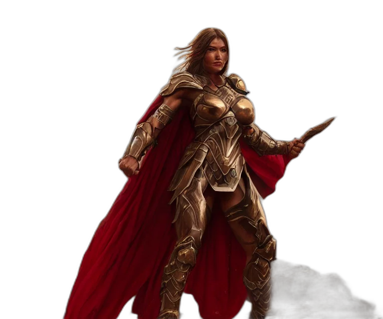 sword, staff, fantasy art, concept art, comic book art, 3d render, snow, red transparent PNG cut-out