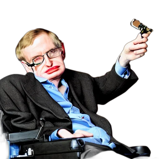 staff, weapon, animal, stephen, hawking, pointing, pistol, camera transparent PNG cut-out