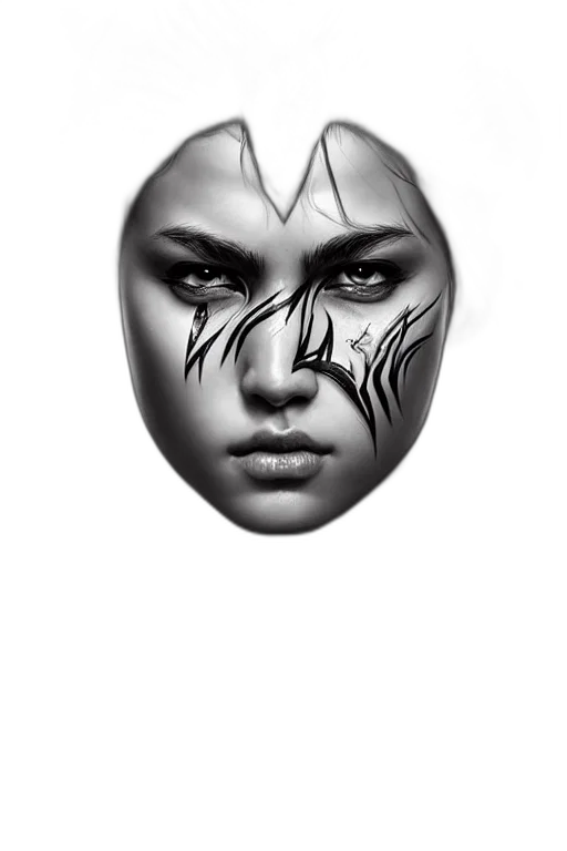 mask, face, jewelry, crown, photorealistic, fantasy art, comic book art, 3d render transparent PNG cut-out