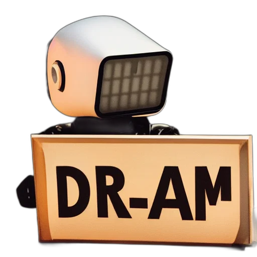 robot, staff, 3d render, concept art, pixel art, artificial, intelligence, holding transparent PNG cut-out