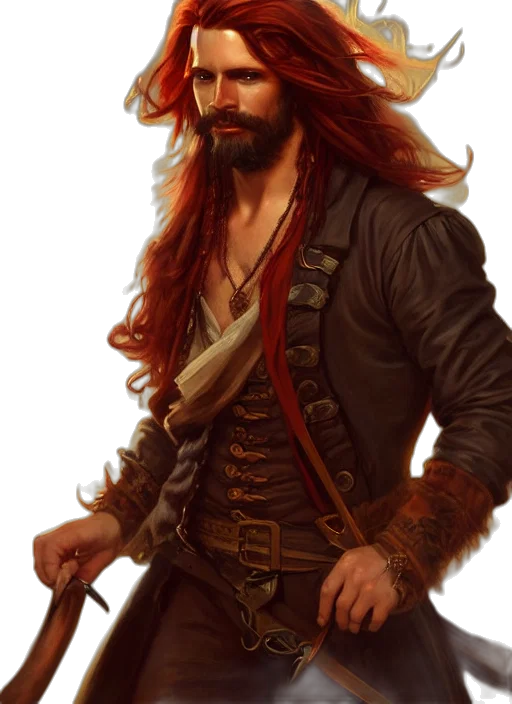 jacket, fantasy art, concept art, photorealistic, oil painting, red, portrait, painting transparent PNG cut-out