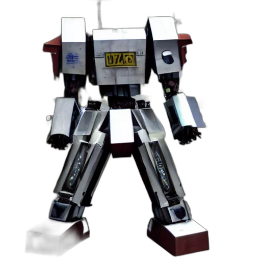 robot, weapon, staff, 3d render, concept art, pixel art, mecha, made transparent PNG cut-out