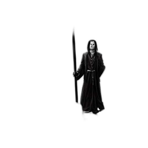 sword, staff, weapon, jacket, concept art, pixel art, fantasy art, comic book art transparent PNG cut-out