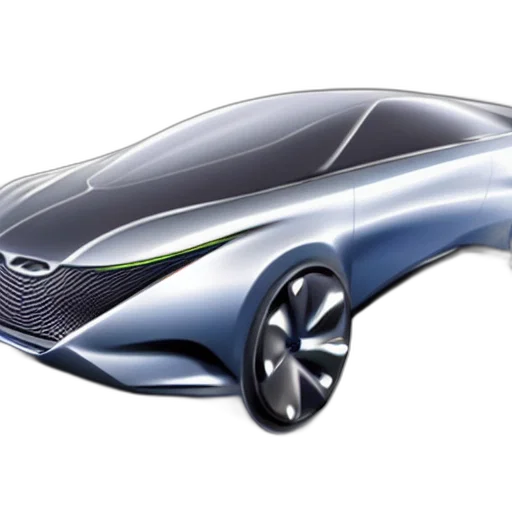 car, concept art, 3d render, photorealistic, concept, art, new, hyundai transparent PNG cut-out