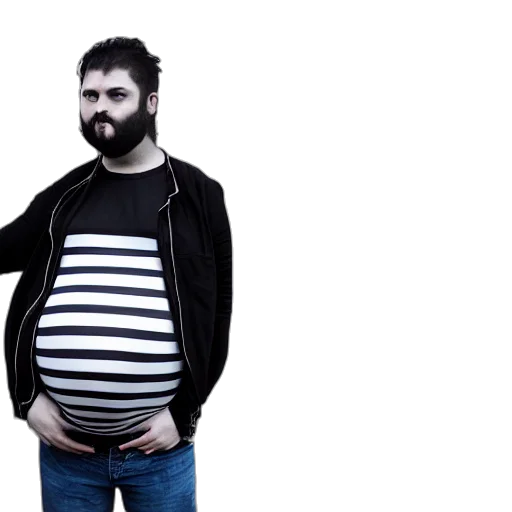 jacket, creature, concept art, young transparent PNG cut-out