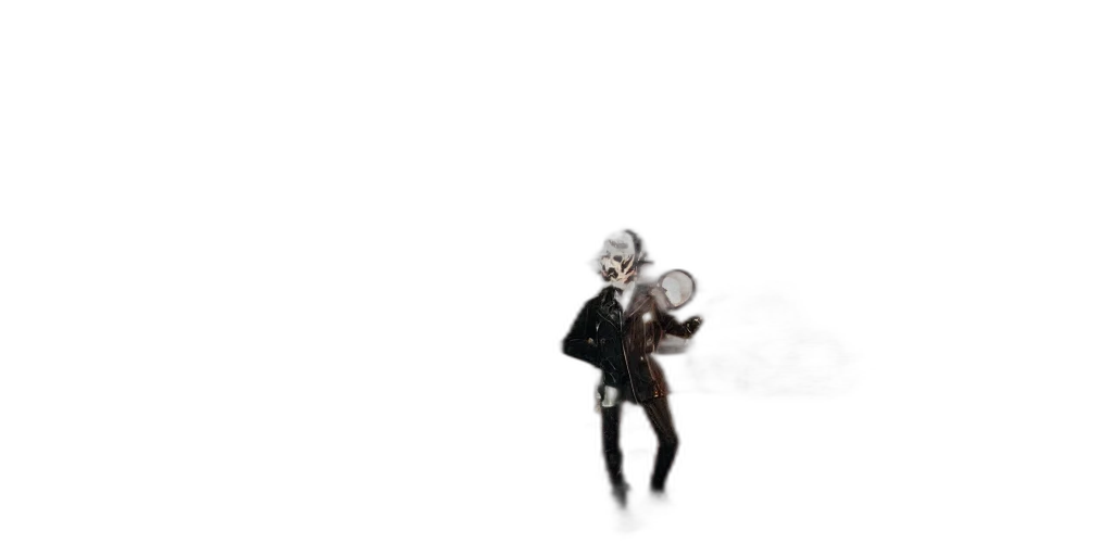 staff, hat, mask, jacket transparent PNG cut-out