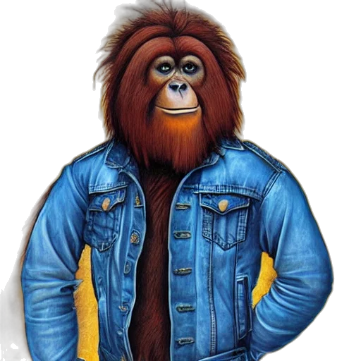 jacket, animal, photorealistic, concept art transparent PNG cut-out