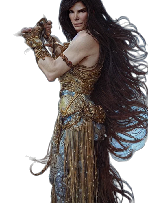 hair, sword, jewelry, weapon transparent PNG cut-out