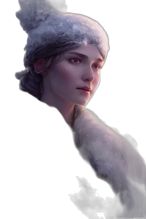 crown, face, hat, creature, fantasy art, concept art, photorealistic, watercolor transparent PNG cut-out