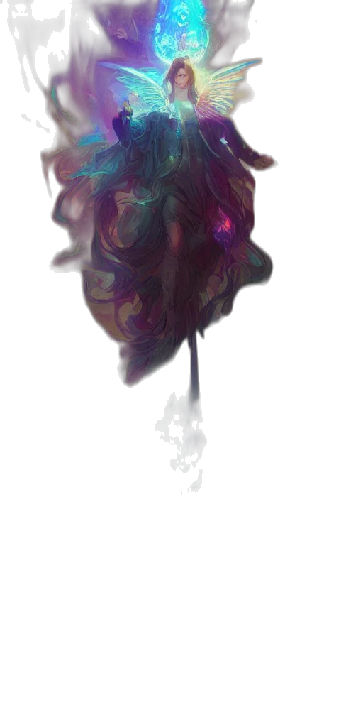 mask, hair, crown, flower, watercolor, concept art, photorealistic, 3d render transparent PNG cut-out