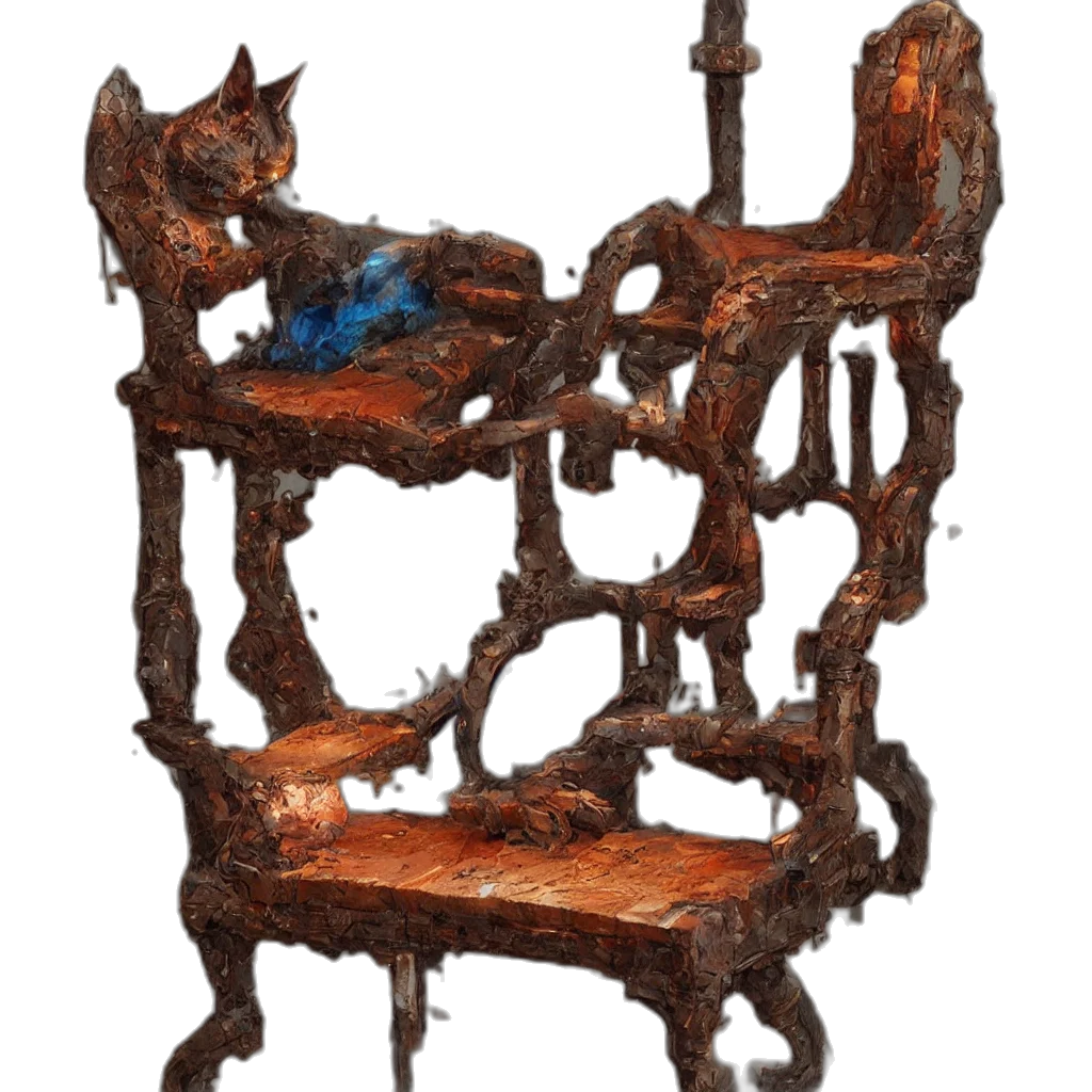 furniture, crown, staff, jewelry transparent PNG cut-out