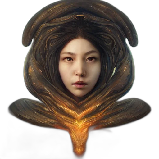 face, mask, dragon, creature, fantasy art, photorealistic, concept art, oil painting transparent PNG cut-out