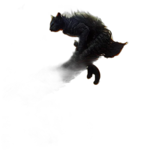dragon, animal, creature, hair, concept art, photorealistic, 3d render, fantasy art transparent PNG cut-out