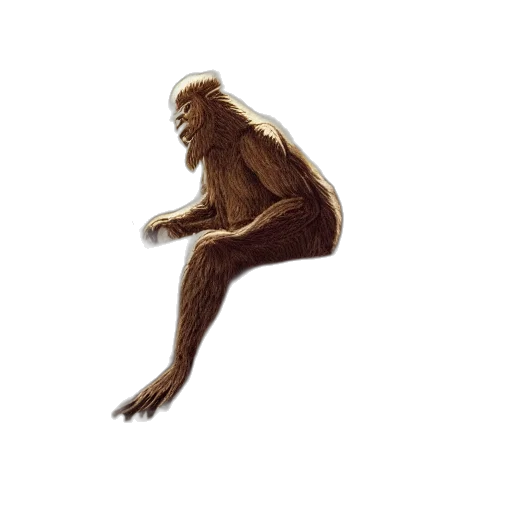 creature, animal, hair, staff, concept art, 3d render, pixel art, photorealistic transparent PNG cut-out