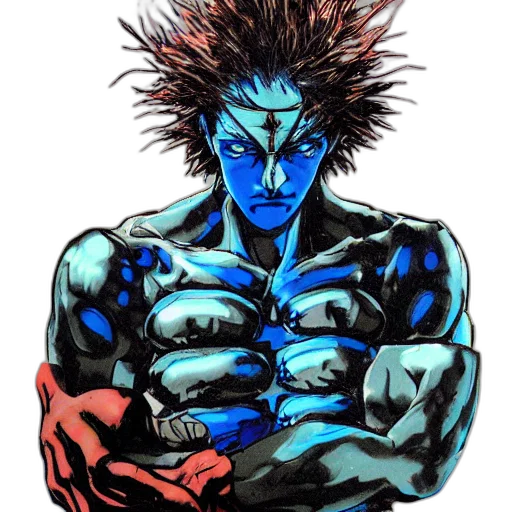 comic book art, concept art, cyberpunk, anime transparent PNG cut-out