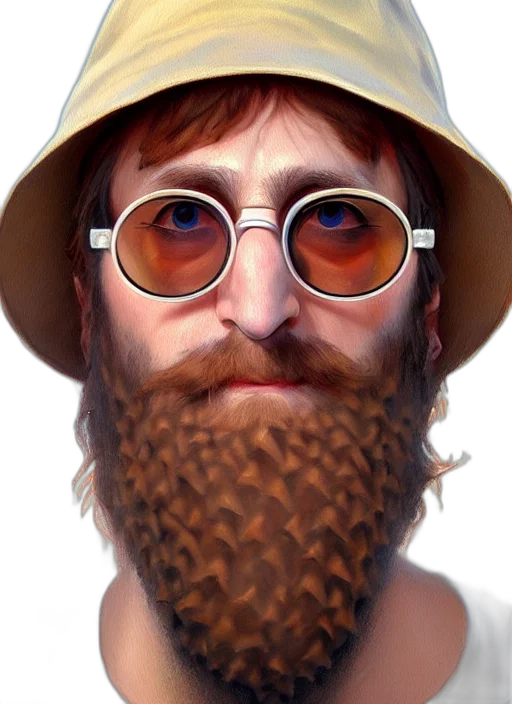 hat, face, animal, creature, photorealistic, fantasy art, oil painting, 3d render transparent PNG cut-out