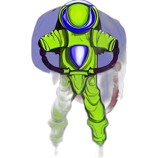 staff, robot, jacket, creature transparent PNG cut-out