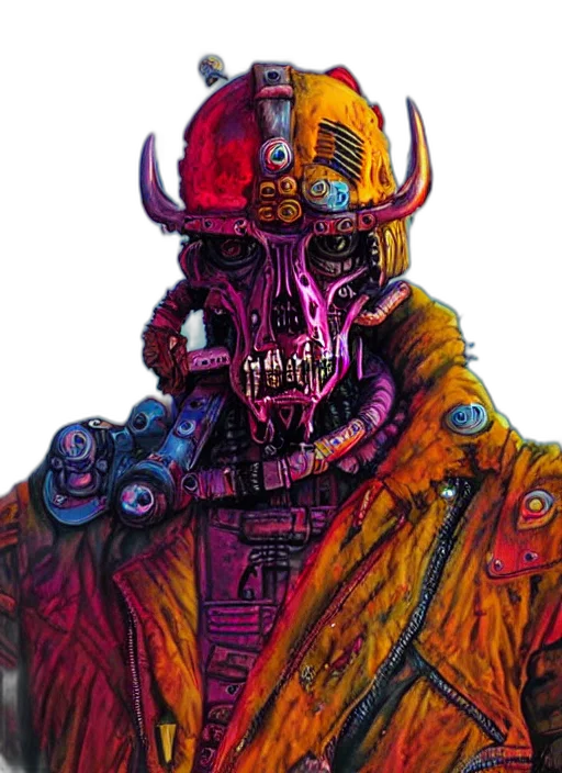 robot, face, mask, jacket transparent PNG cut-out