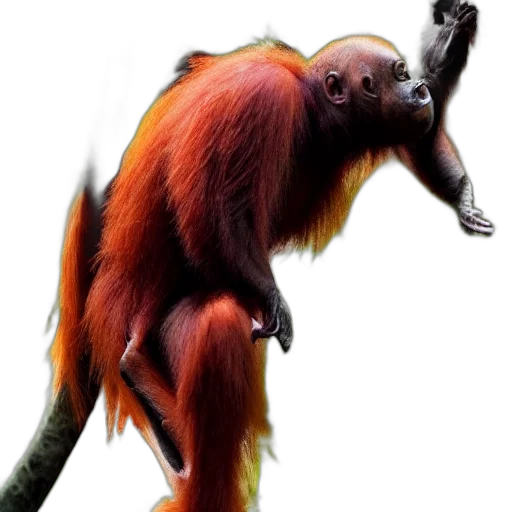 animal, staff, creature, hair, photorealistic, concept art, 3d render, vampire transparent PNG cut-out