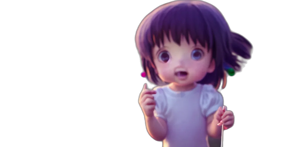 creature, face, robot, staff, 3d render, anime, photorealistic, concept art transparent PNG cut-out