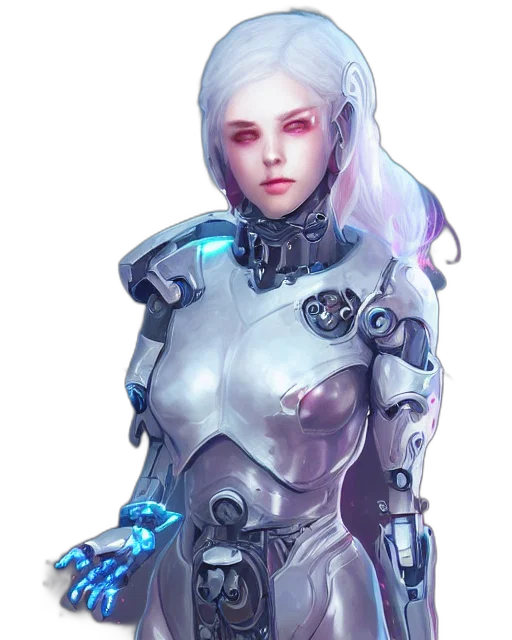 robot, face, dress, weapon transparent PNG cut-out