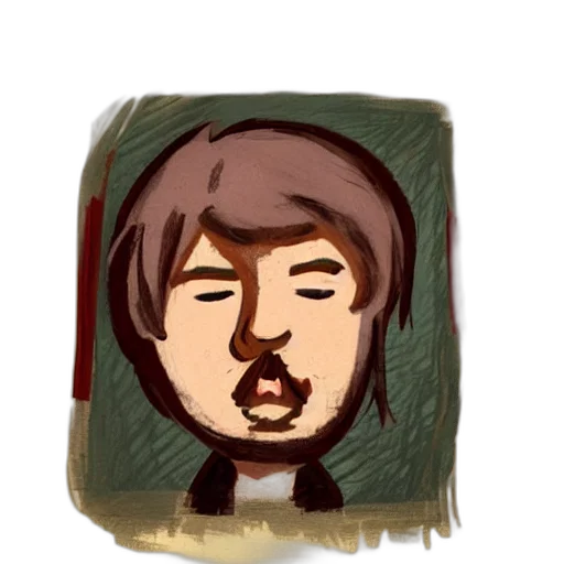 face, mask, staff, creature, cartoon, concept art, pixel art, photorealistic transparent PNG cut-out