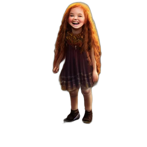 dress, hair, creature, animal, 3d render, cartoon, concept art, beautiful transparent PNG cut-out
