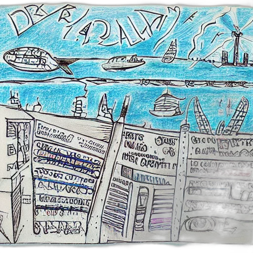 concept art, city street, dream, journal transparent PNG cut-out