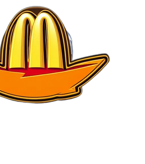 hat, crown, food, 3d render transparent PNG cut-out