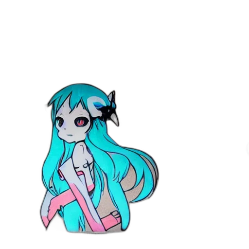 staff, creature, jacket, robot, anime, cartoon, pixel art, vaporwave transparent PNG cut-out