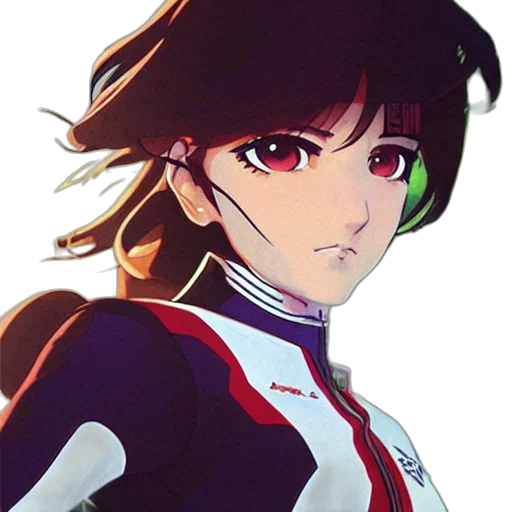 face, jacket, staff, robot transparent PNG cut-out
