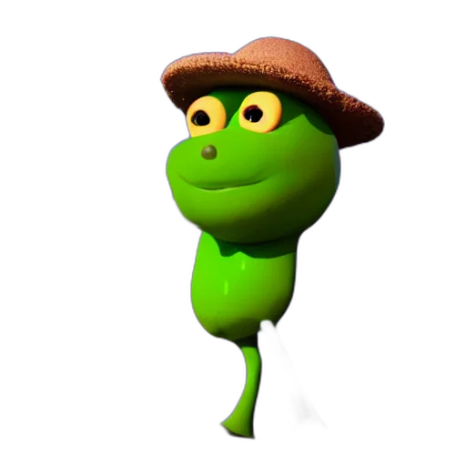 hat, staff, animal, creature transparent PNG cut-out