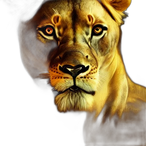 animal, crown, staff, face transparent PNG cut-out