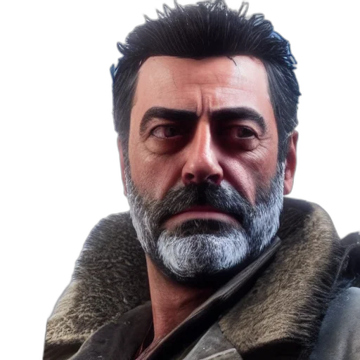 face, jacket, staff, concept art transparent PNG cut-out