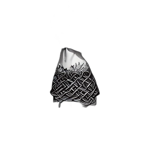 umbrella, jewelry, crown, hat, monochrome, celtic, girl, extremely transparent PNG cut-out
