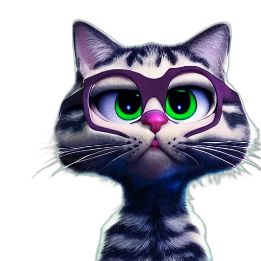 animal, staff, photorealistic, cartoon transparent PNG cut-out