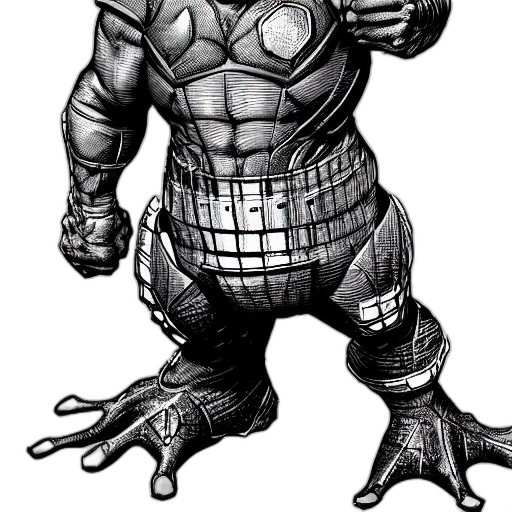 creature, robot, animal, comic book art, concept art, cartoon, fantasy art, toad transparent PNG cut-out