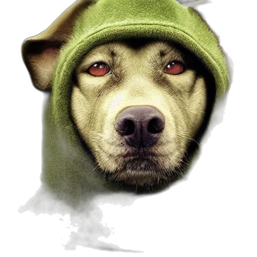 animal, face, staff, hat transparent PNG cut-out