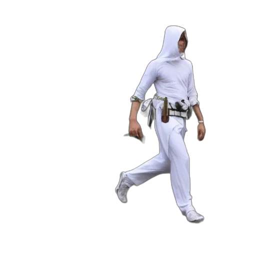 jacket, mask, staff, weapon transparent PNG cut-out